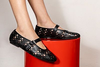 Ballerine Rete Con Fibbia Tacco Piatto Ballerine Donna In Rete Con Fibbia - Tacco Piatto, Comode, Colore Nudo, Taglia 37.5 EU Scarpe Con Fibbia - 3