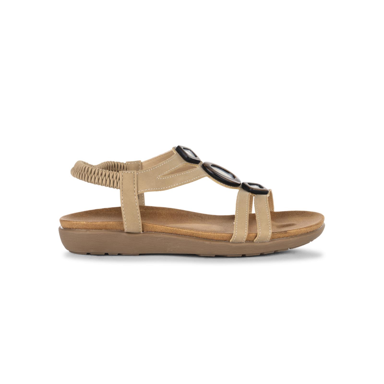 Marinaseval Sandali Casual Beige Da Donna Con Pietre Marinaseval 36-image