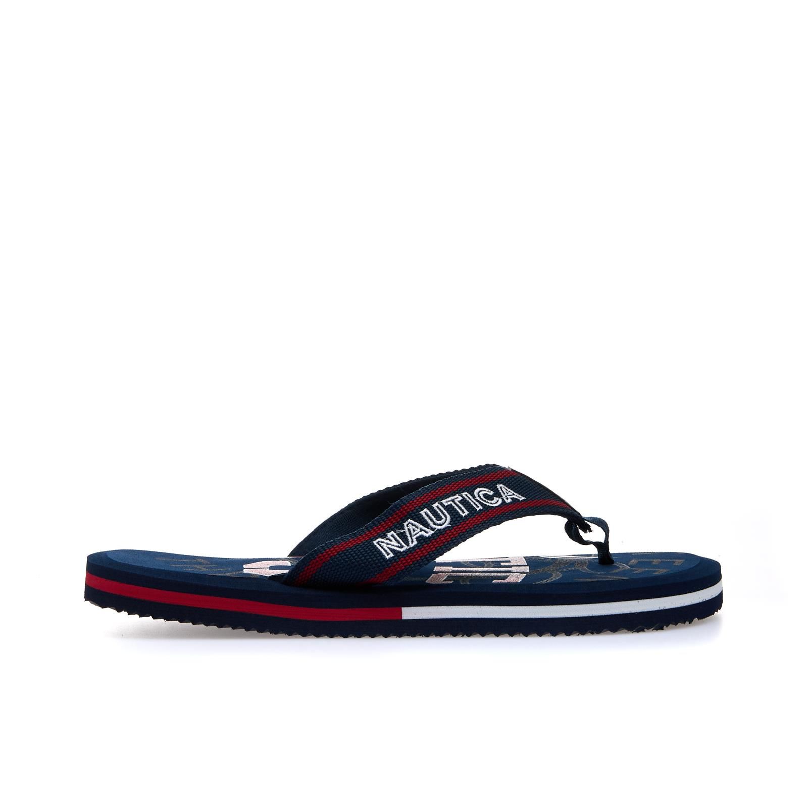 Infradito Uomo Vineyard Vines Pelle Navy Taglia 11 | Sandali Slip-on Con Suola In Gomma