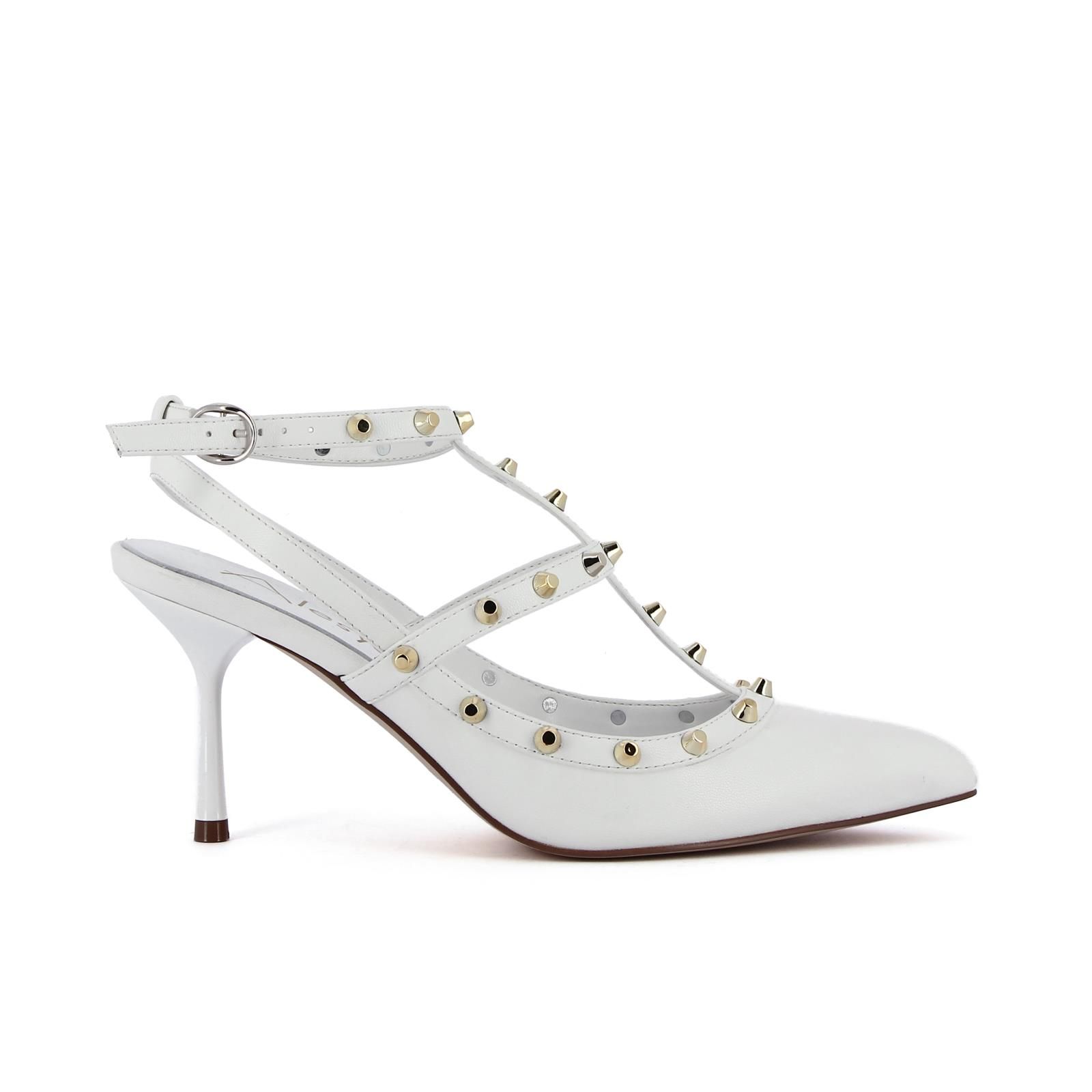 Pizzo Raso Tacco A Rocchetto Punta Chiusa Stiletto Con Allacciato 047041537 G41537