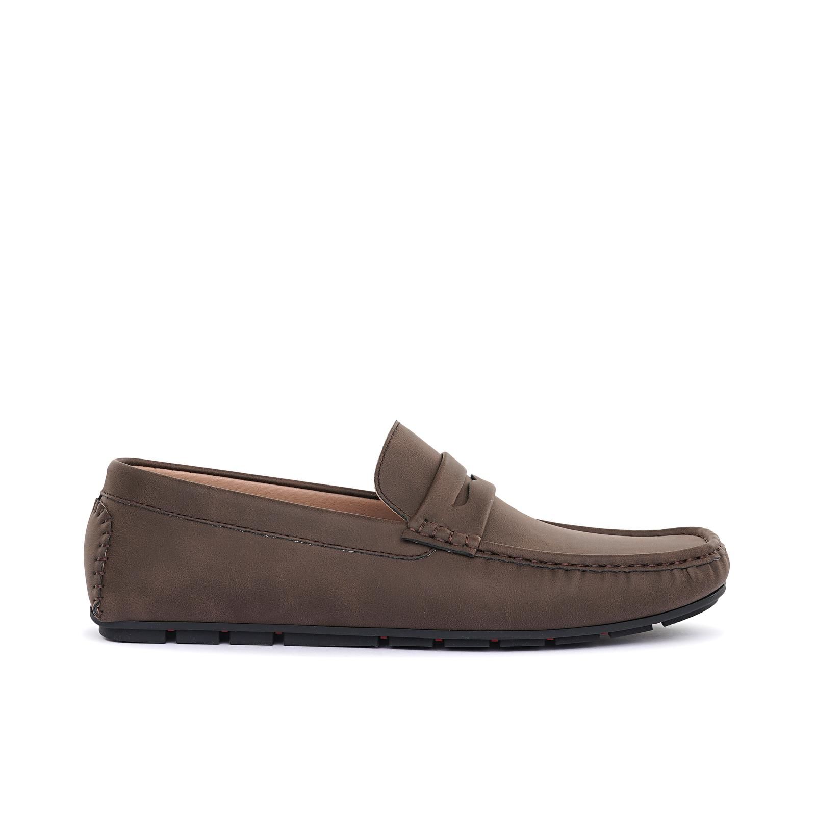 Lapens Mocassini casual da uomo in vera pelle traspirante moda slip on scarpe da guida, Blu, 39 1/3 EU