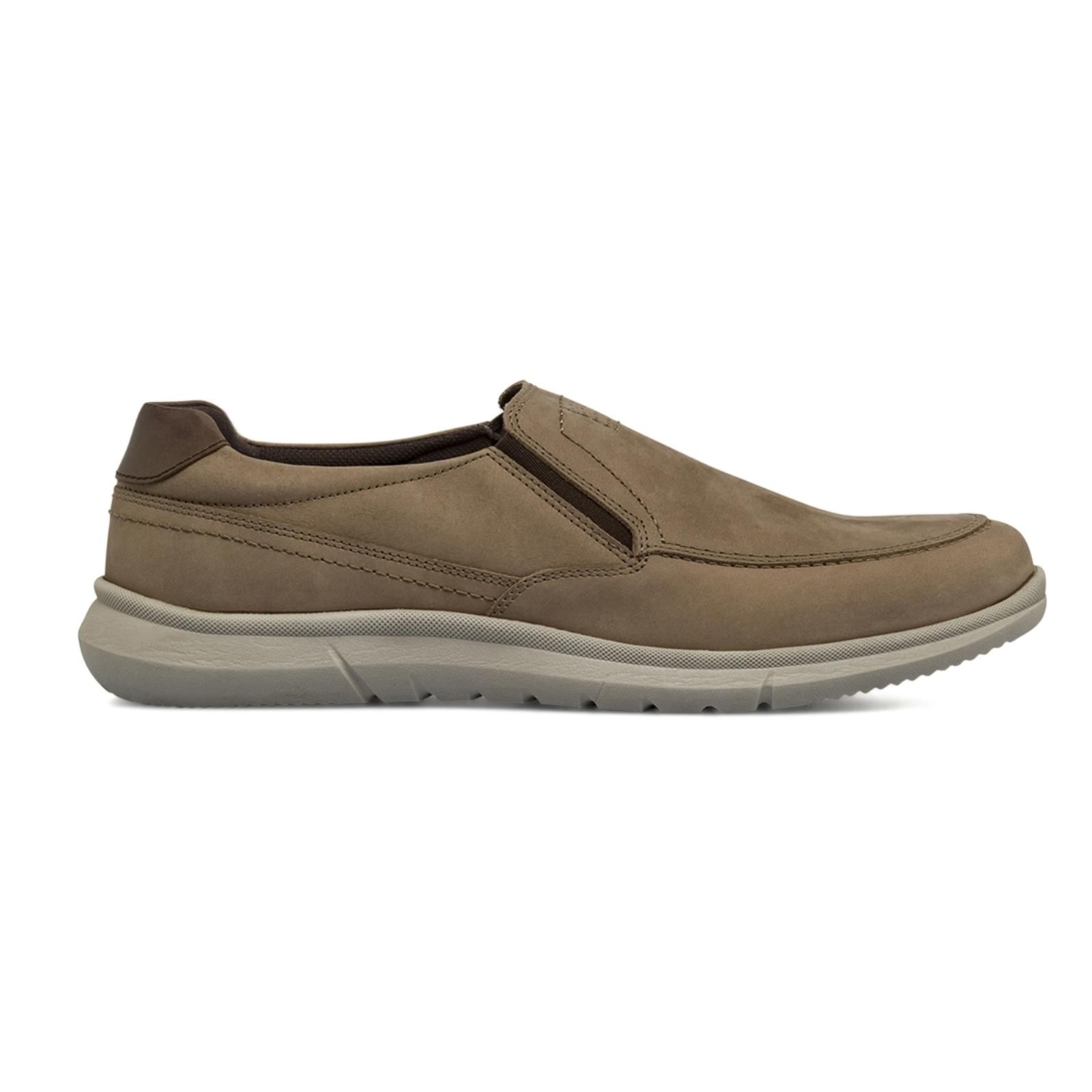 CALTO Scarpe Uomo Con Aumento Di Altezza - Mocassini Mid-Top Leggeri - Tomaia In Pelle E Rete - Altezza Totale 8,4 Cm - 3