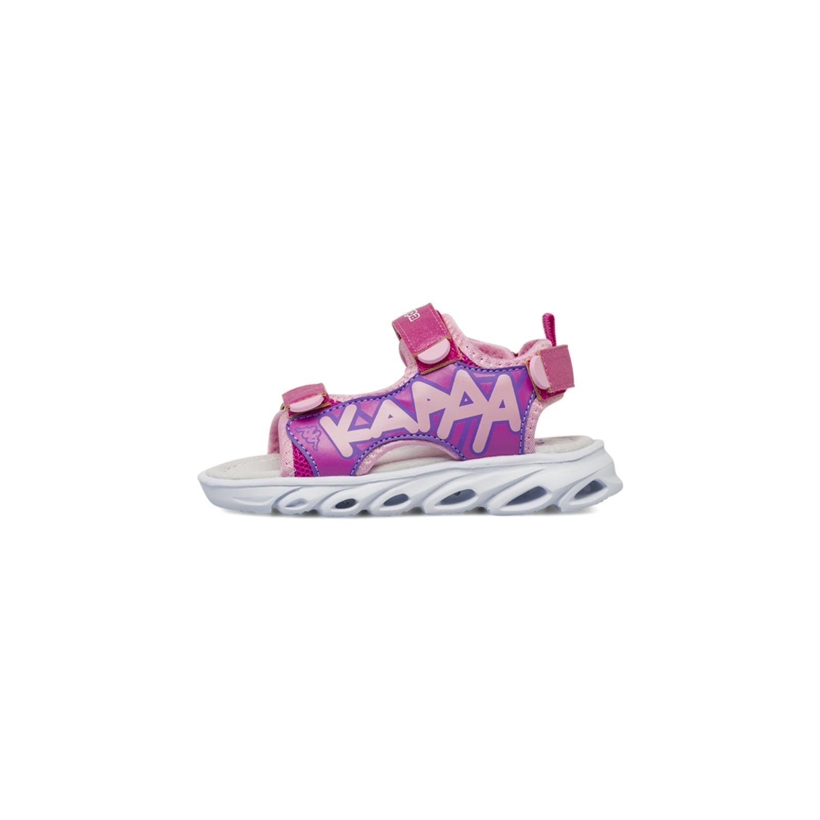 Sandali Junior da Bambina in Pelle e Materiale Tecnico Bianco Calzature