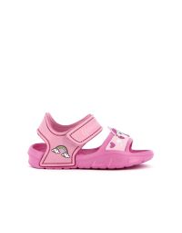 Sandali rosa da mare in gomma stampa cartoon con velcro