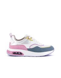Sneakers bianche e rosa con cuscinetti di aria ammortizzanti