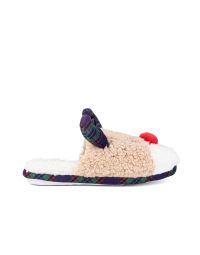 Ciabatte donna blu da casa a forma di renna