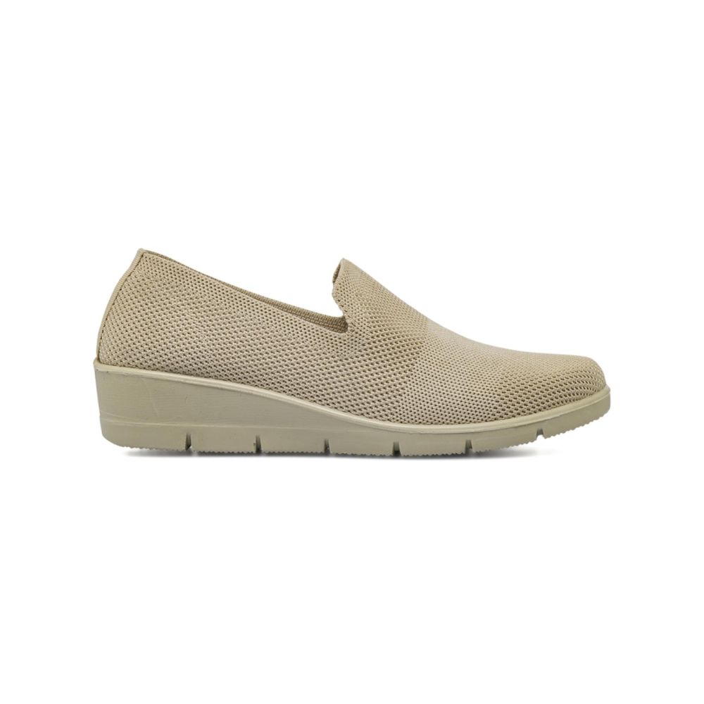 Mocassini beige Casual comfort da donna in tessuto CASUAL COMFORT ...