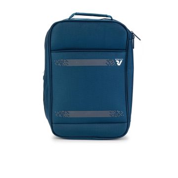 Zaino blu da viaggio con organizer interno