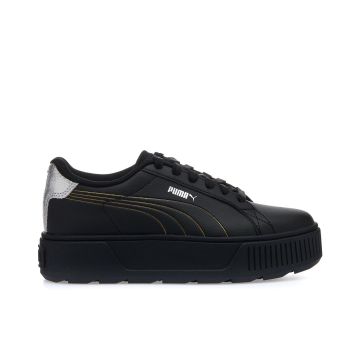 Sneakers tennis Karmen con platform nere da donna