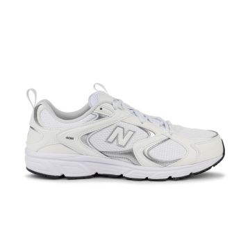 Sneakers donna bianche da palestra 408 con logo laterale
