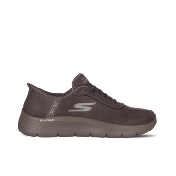 Sneakers slip-on donna marroni da palestra Go Walk Flex -Mali