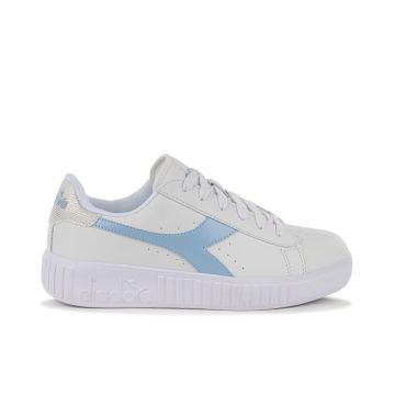 Sneakers tennis bianche da ragazza Game Step con dettaglio colorato