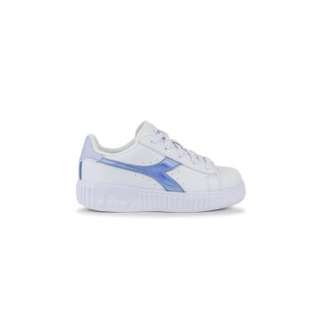 Sneakers tennis bianche e azzurre Game Step da bambina