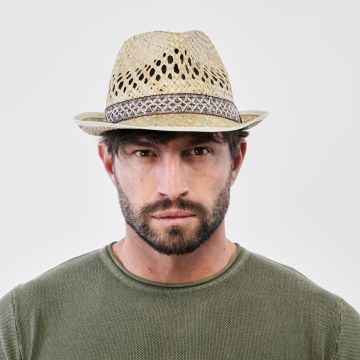 Cappello beige in simil paglia