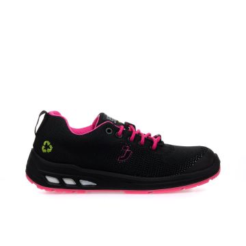 Scarpe antinfortunistiche S1P nere e arancioni Eco Fitz da donna