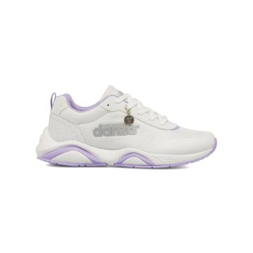 Sneakers bianche e viola donna Dimensione Danza da palestra con logo