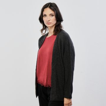 Cardigan grigio antracite