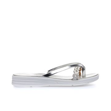 Ciabatte casual argento modello infradito
