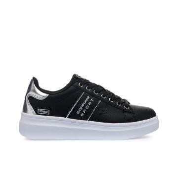 Sneakers nere con logo laterale