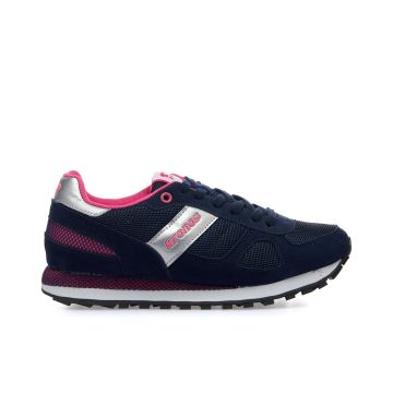 Sneakers blu e fucsia da palestra da donna