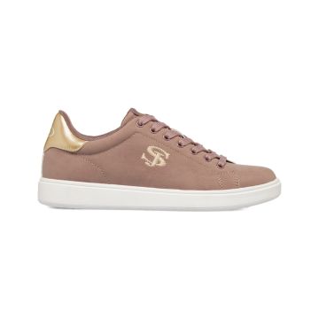 Sneakers rosa antico da donna  con dettagli oro Swish Jeans