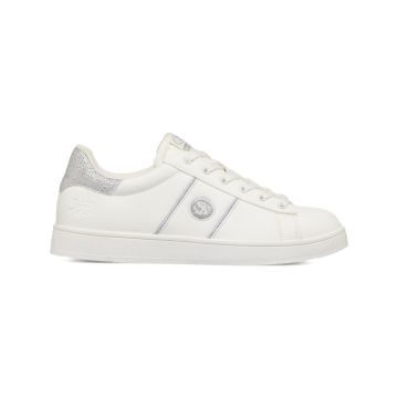 Sneakers bianche da donna con inserti glitter arge