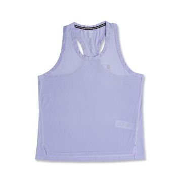 Top sportivo viola da donna Gymrun con micro logo