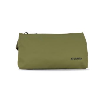 Beauty case verde da viaggio con zip
