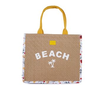 Borsa mare da donna con maxi scritta