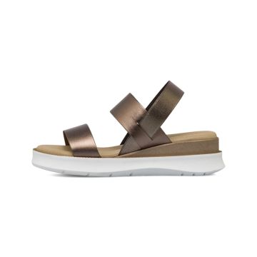 Sandali casual bronzo da donna Marinaseval con zep