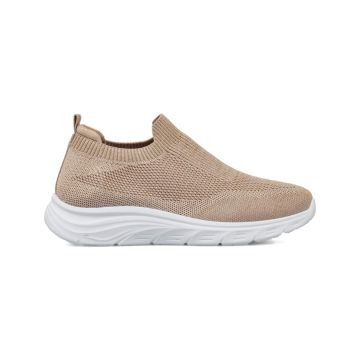 Sneakers slip-on Estradà rosa da donna a calzino