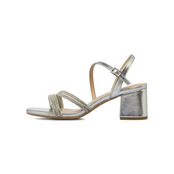Sandali eleganti argento Alesya da donna con tacco