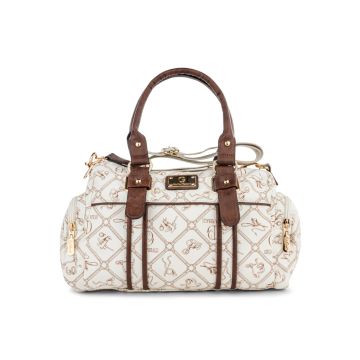 Borsa bauletto da donna bianca Giulia Pieralli con