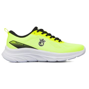 Sneakers running da uomo giallo fluo in materiale sintetico con lacci neri GymRun