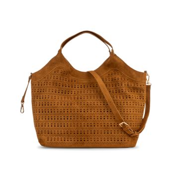 Borsa marrone traforata Alesya da donna