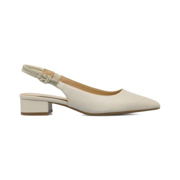 Decolletè slingback Alesya bianche da donna a pun