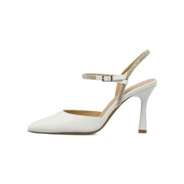 Decolletè bianche slingback Alesya da donna a pun