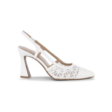 Decolletè slingback Alesya bianche a punta da don
