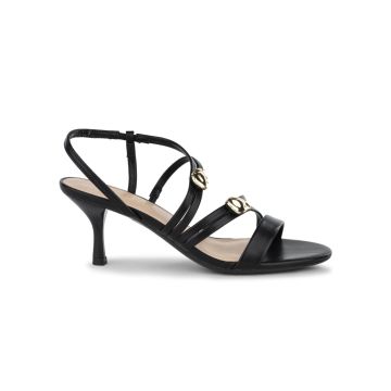Sandali eleganti con tacco medio da donna neri con