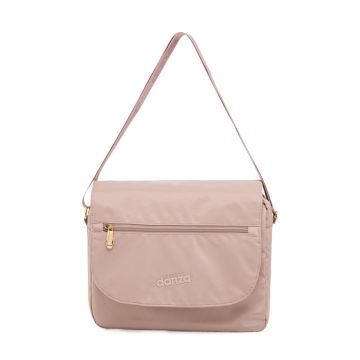 Borsa a spalla rosa Dimensione Danza da donna con patta con zip