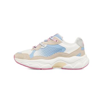 Sneakers beige e azzurre Dimensione Danza da donna con suola chunky