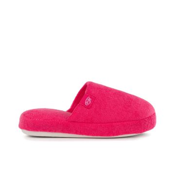 Ciabatte casa fucsia da donna con mini logo