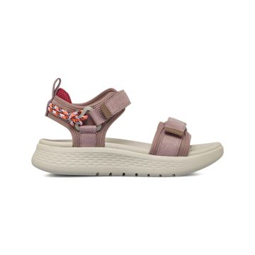 Sandali sportivi da donna rosa con suola platform