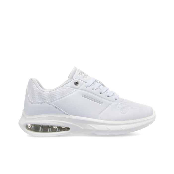 Sneakers donna bianche da palestra con suola ad aria