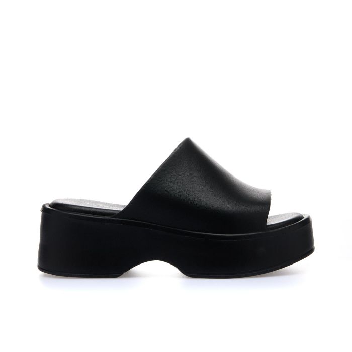 Ciabatte nere con suola platform