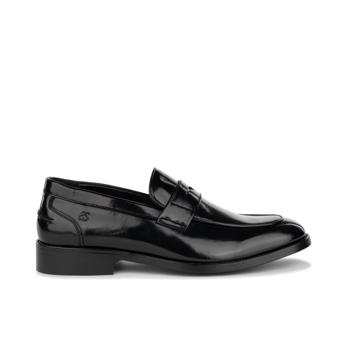 Mocassini neri in pelle da uomo