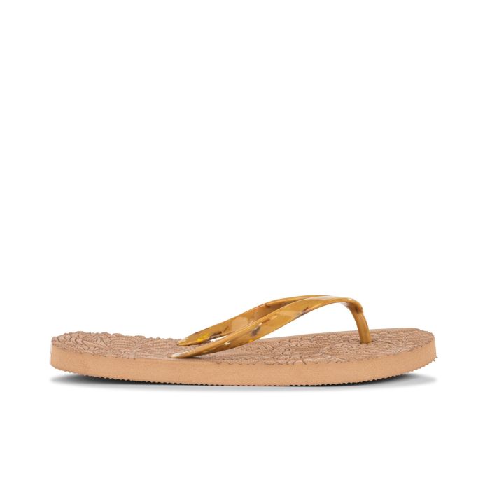 Ciabatte mare beige da donna modello infradito con soletta sagomata