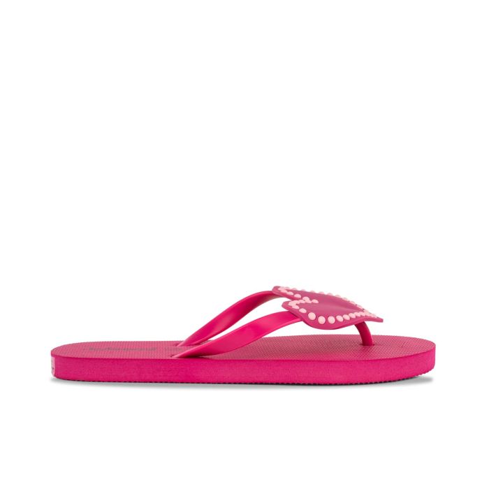 GARZON - Pantofole IR per casa Sculacciata,zeppa bassa,Suola in gomma,Dita fuori,Antiscivolo,Cuori, per: Donna, Tegola, 39 EU