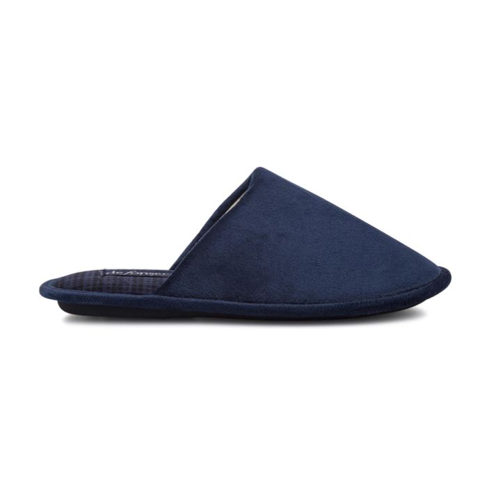 Ciabatte uomo da casa blu in tessuto