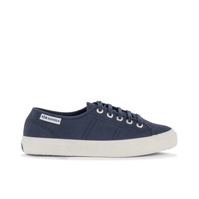 Sneakers tennis blu in tessuto da donna